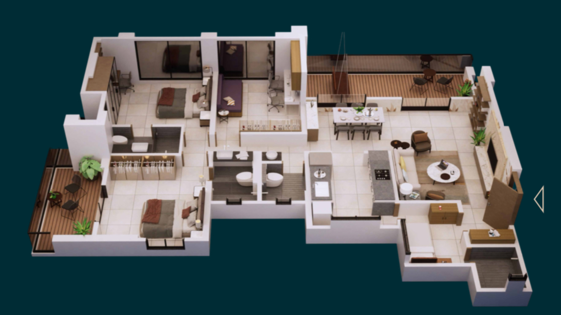 3.5 bhk, 4.5 bhk flats for sale in Zenith Viman nagar pune