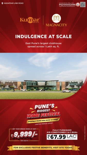 1 bhk, 2 bhk, 3 bhk flats for sale in kumar magna city solapur road manjari budruk pune